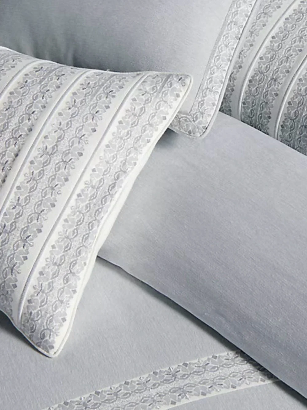 Frontgate Velvet Queen Duvet Cover - Steel Blue - NWT